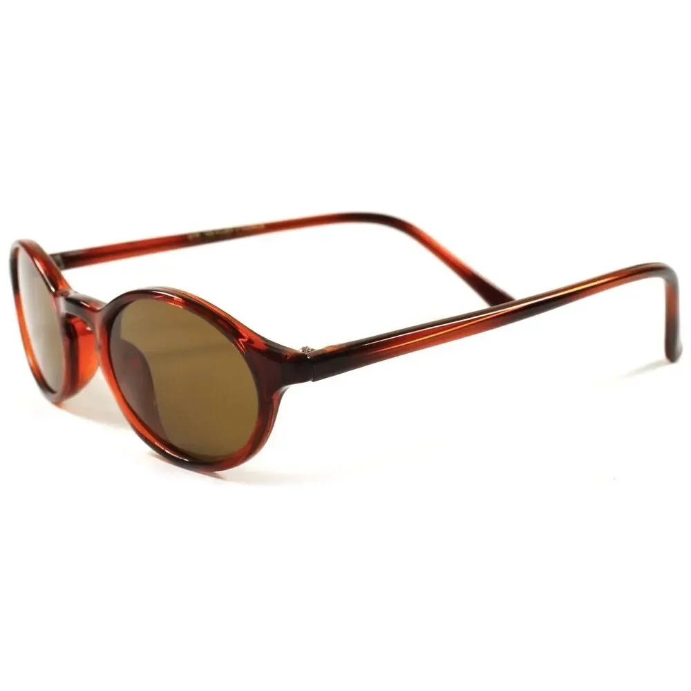 Vintage Retro Cool 80's Hipster Mens Womens Tortoise Small Oval Round Sunglasses